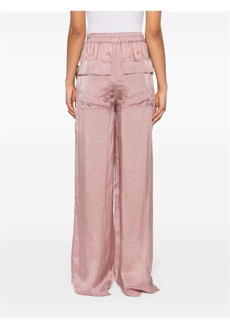 Dusty pink straight-leg palazzo trousers - women RICK OWENS | RP01D2312J63